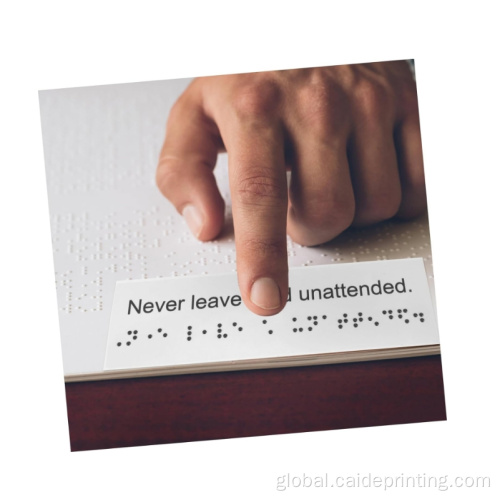 Pvc Braille Sign Braille Label